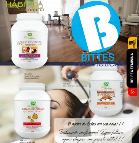 5 Baldes Baldes Banho de Creme 2,3 Kg a Sua Escolha Hábito Cosméticos - Foto 3