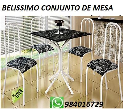Entregamos e Montamos No Mesmo Dia Lindo Conjunto de Mesa 4 cadeiras Muito Barato 350,00