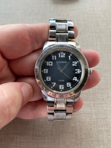 Relogio Technos inox masculino