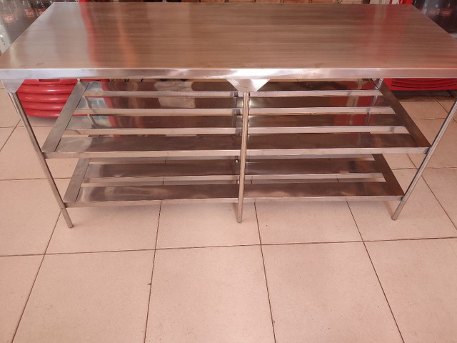 Mesa de inox ,coifa inox pia inox 