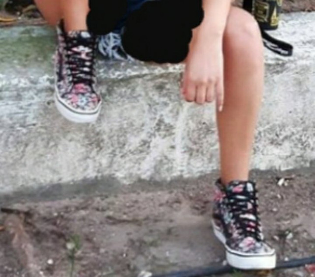 tenis vans old skool floral