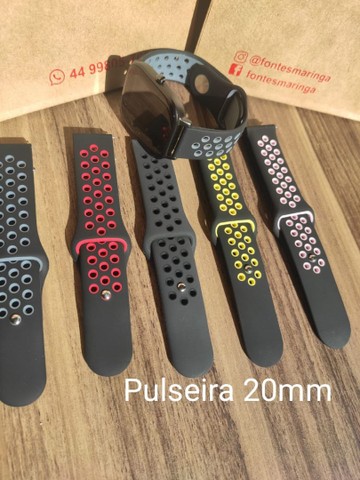 Pulseira Estilo Nike Silicone para Amazfit Bip e outros de 20mm - Foto 2