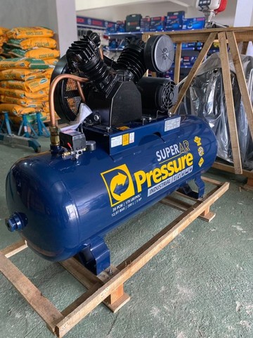Compressor de Ar Industrial 20pcm 200L 175lbs - Pressure (Loja) - Foto 4