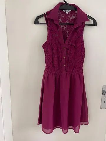Vestido detalhe renda 