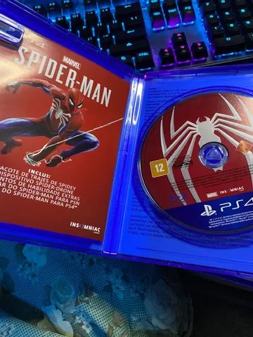 Jogo Homem Aranha - Spider-man - Ps4 - Mídia Física