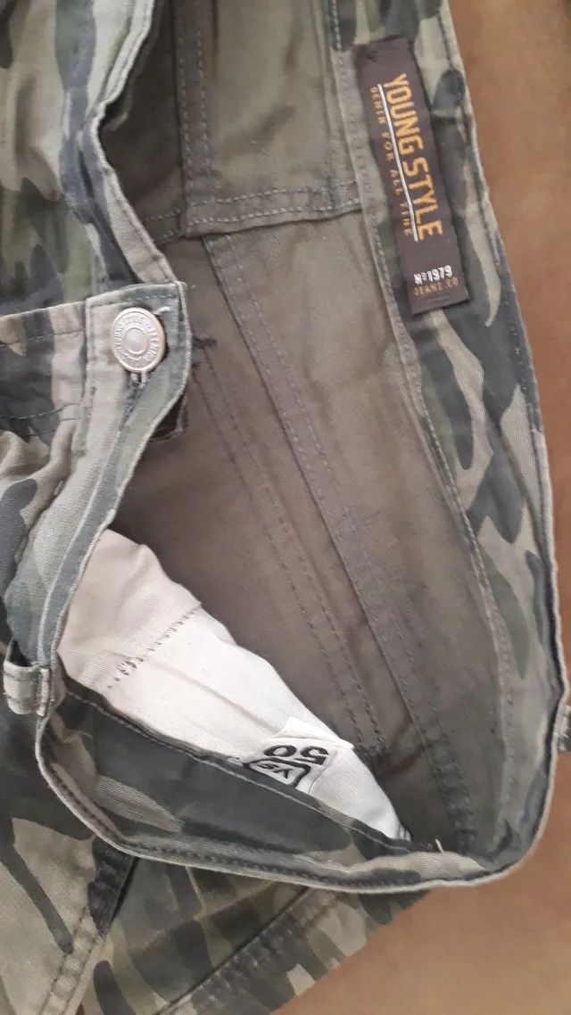 Vendo bermuda camuflada pouco usada. - Foto 4