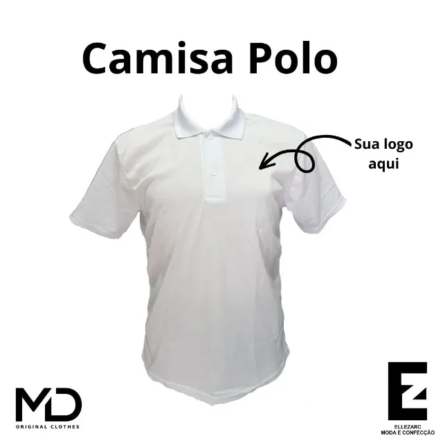 Camisa Polo Personalizada - Malha pique