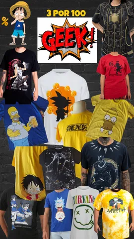 AS CAMISETAS DE ANIME E TODA CULTURA GEEK E NERD MAIS INCRIVEIS E BARATAS  DO BRASIL, DATO!