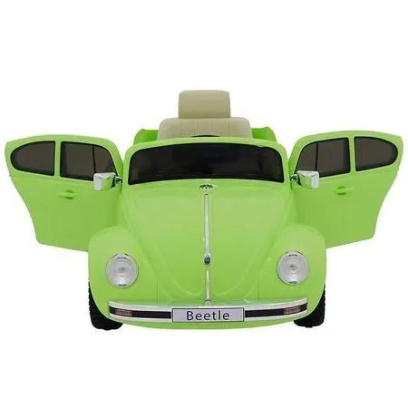 Carro Elétrico infantil Beetle 12V Verde Bel com controle. - Foto 2