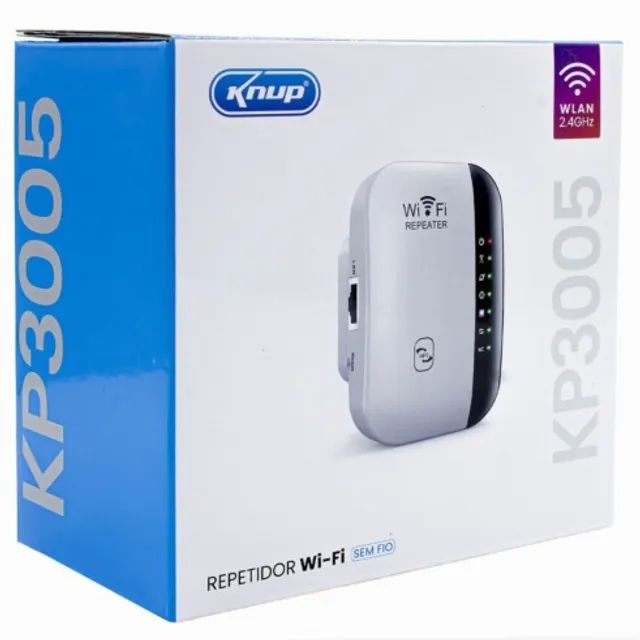 Repetidor de WI-FI Wireless Sem fio 300M Knup - Foto 4