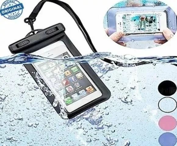 Capa Prova Dágua Impermeável Celular Chuva Motoboy Universal - Foto 2