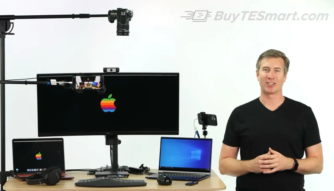 KVM TESMART 4K 2 laptops 1 monitor - Foto 2