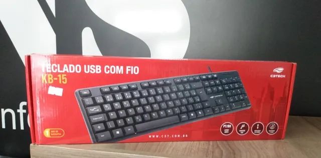 Teclado Usb Com Fio Abnt2 C3tech kb-15