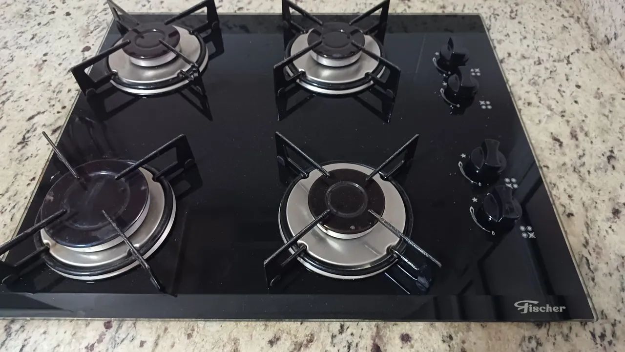 Cooktop 4 Bocas em Vidro Temperado Fogões e Fornos Canto