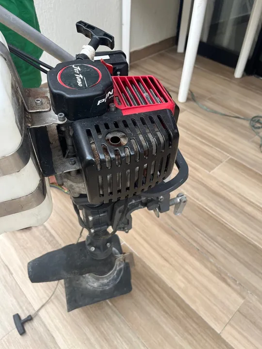 Motor de popa Jet Turbo CUT com Embreagem e Haste Acelerador Remoto