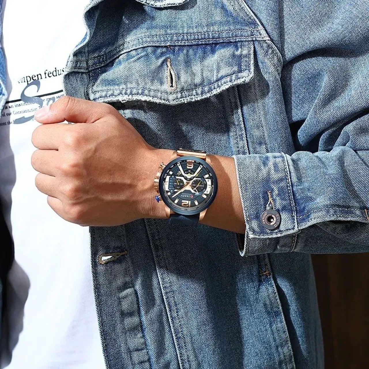 Relogio Curren original novo masculino - Foto 3