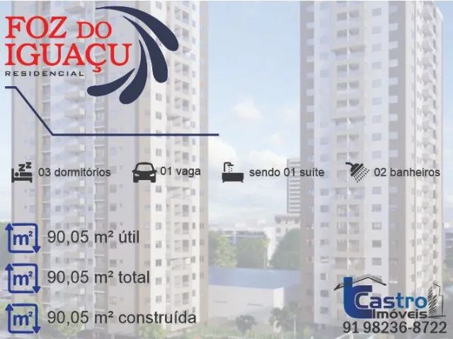 Foz do Iguaçu Residencial. 3/4. 1 ou 2 Vagas. C119