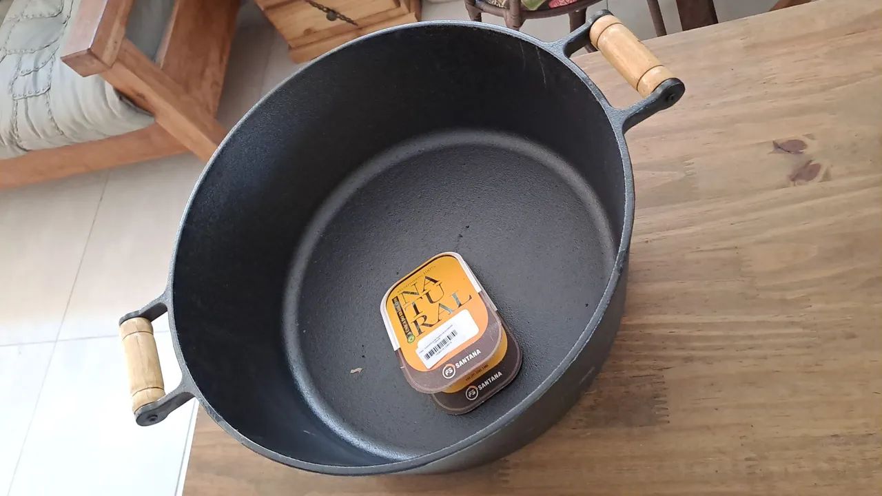 Panela de ferro com tampa em aluminio n 36    - Foto 3
