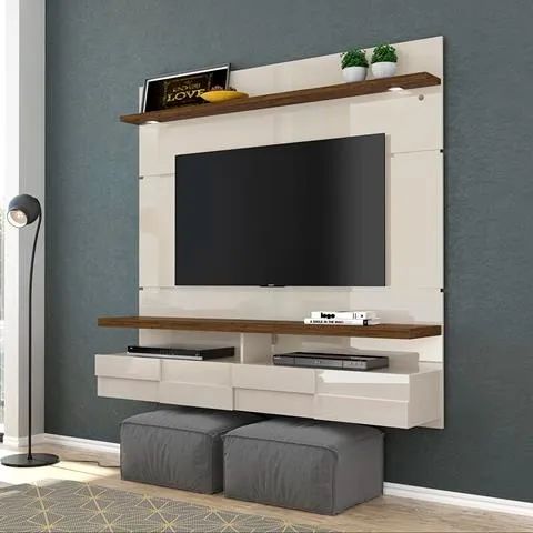 Painel  Suspenso  Lana 1.8 Off White Savana Madetec  - Entrega Rápida!