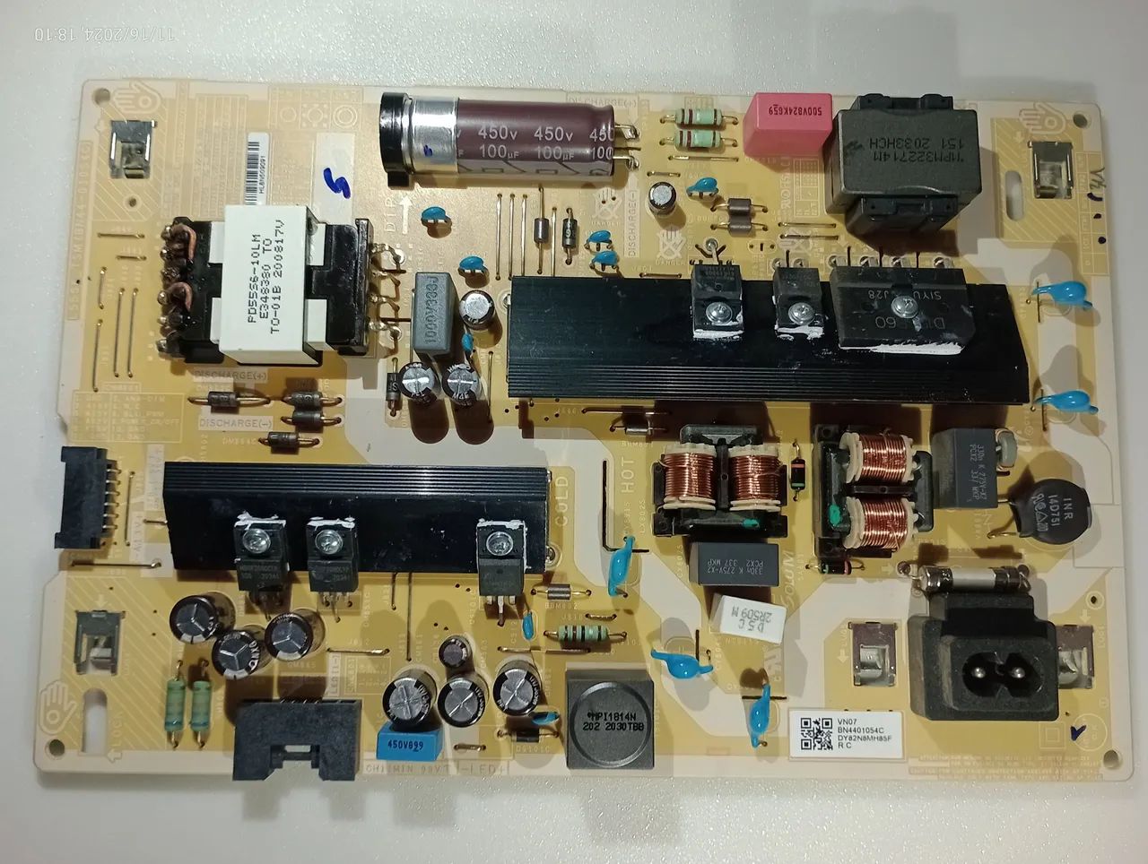 Placa Fonte TV Samsung 58"polegadas 