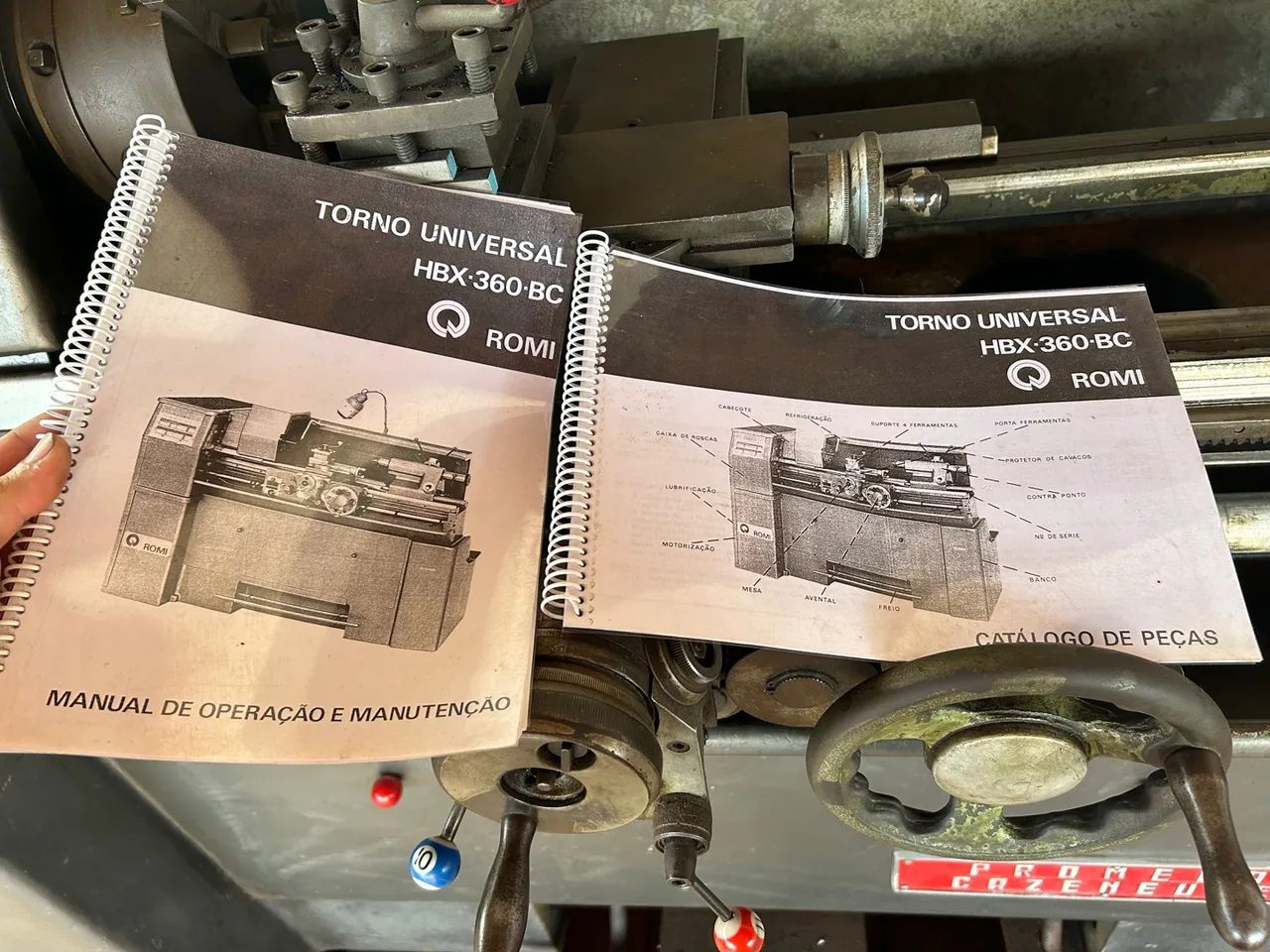 TORNO ROMI HBX 360 COM CAIXA NORTON - Foto 4