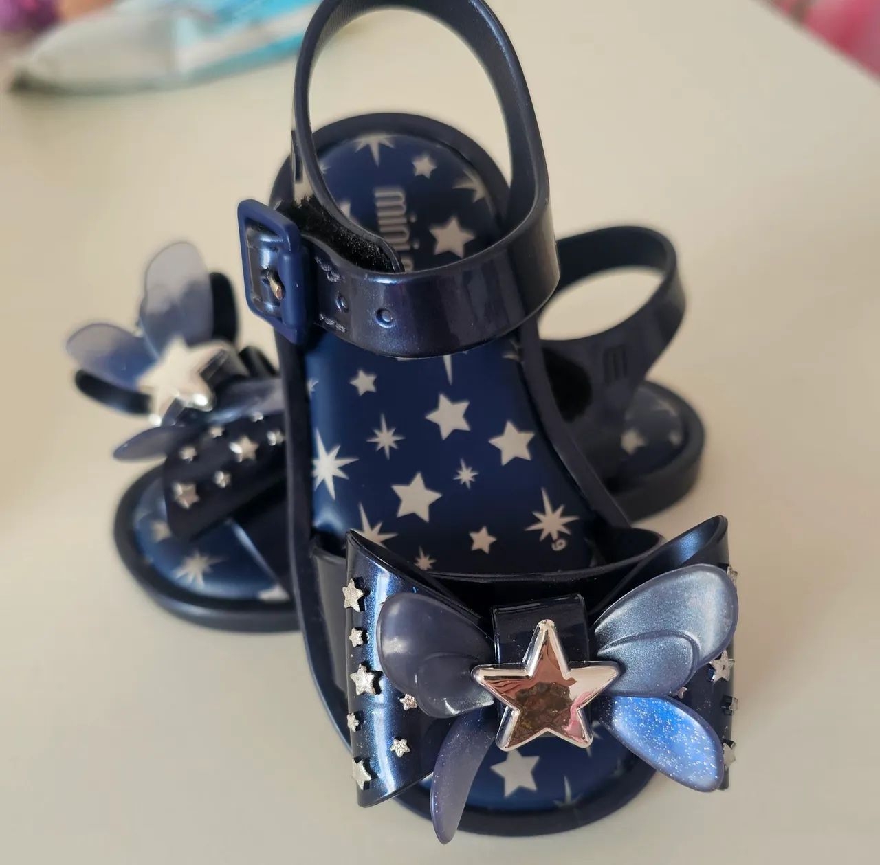 Sandália Mini Melissa Estrela Azul - Foto 4