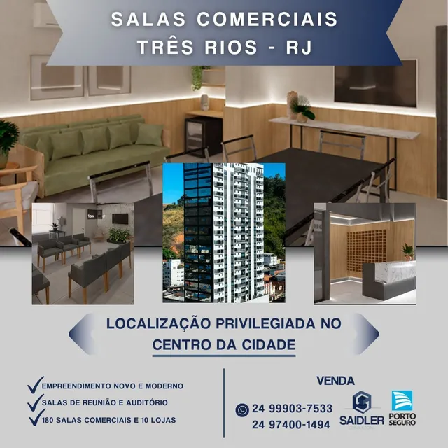 Salas comerciais diferenciadas! Três Rios RJ.