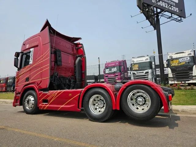 Scania R 450 6x2 Highline Ano 22 Euro 5 Painel TFT Geladeira e.e 3.35 freio a tambor Top - Foto 4