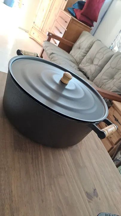 Panela de ferro com tampa em aluminio n 36    - Foto 2