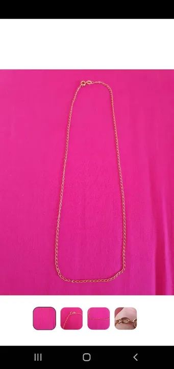 Corrente folheada 18k