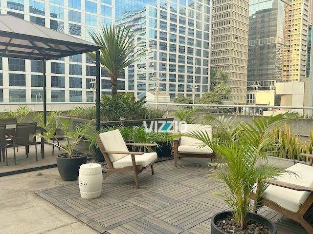 Mobiliado na Paulista com Terraço.