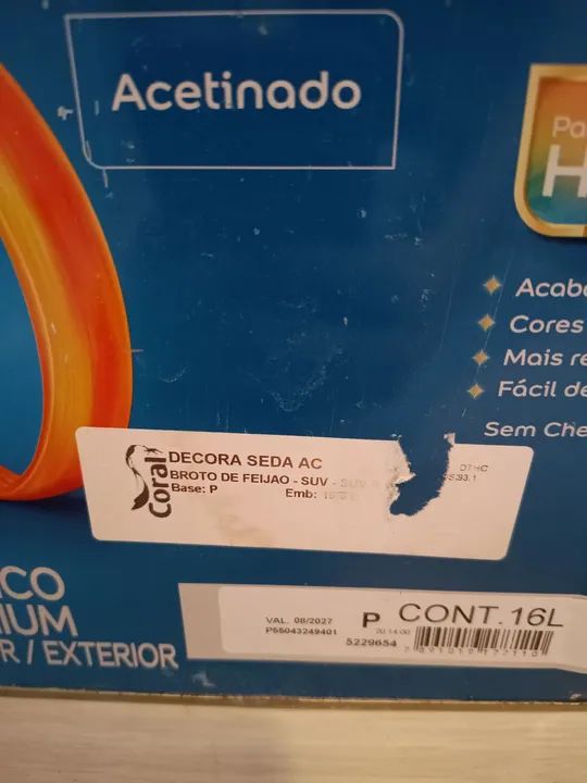 Tinta acrílico premium 7 litros - acetinado - Foto 3