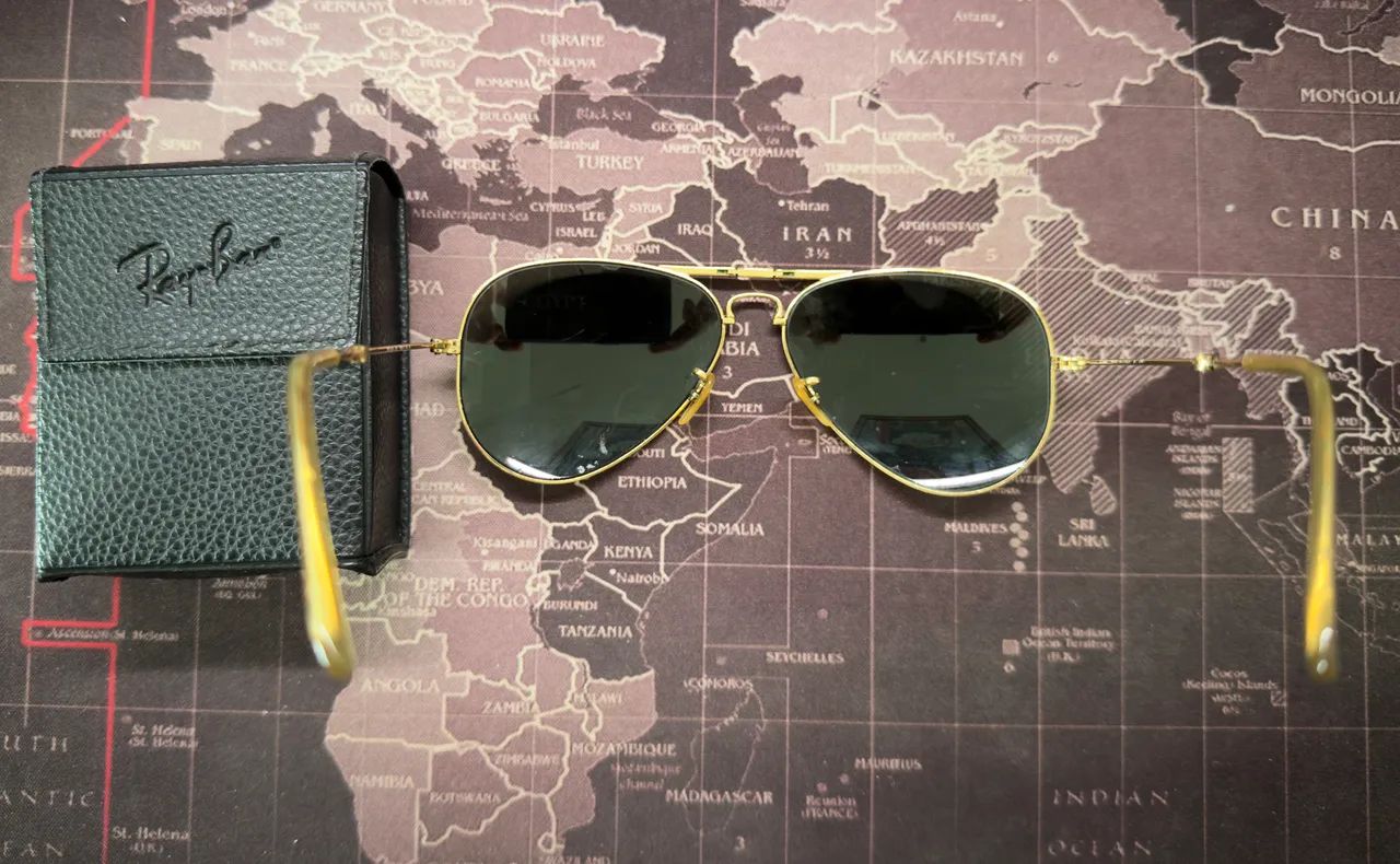 Óculos Rayban dourado - Foto 2