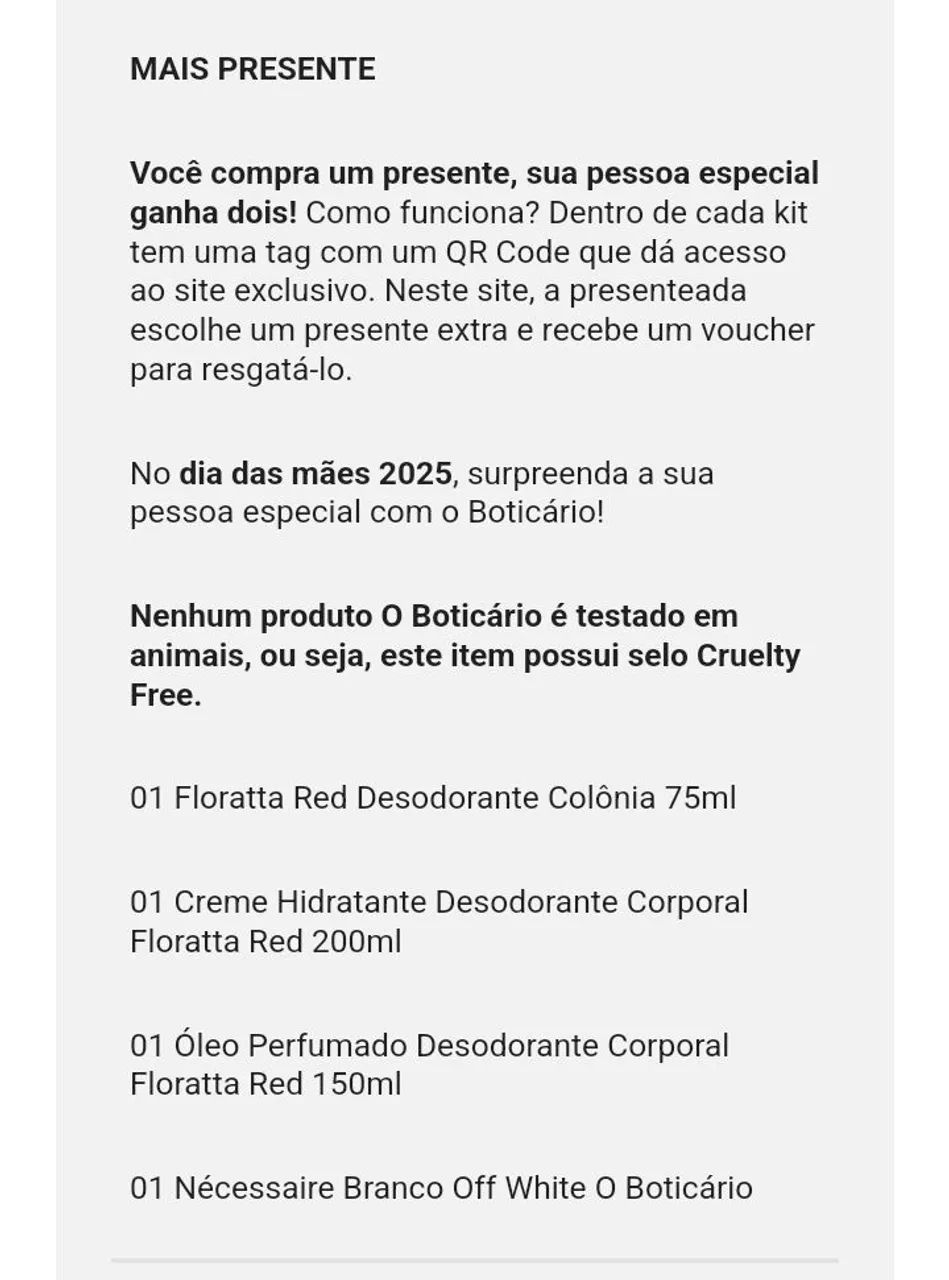 Kit Presente Floratta Red - Foto 3