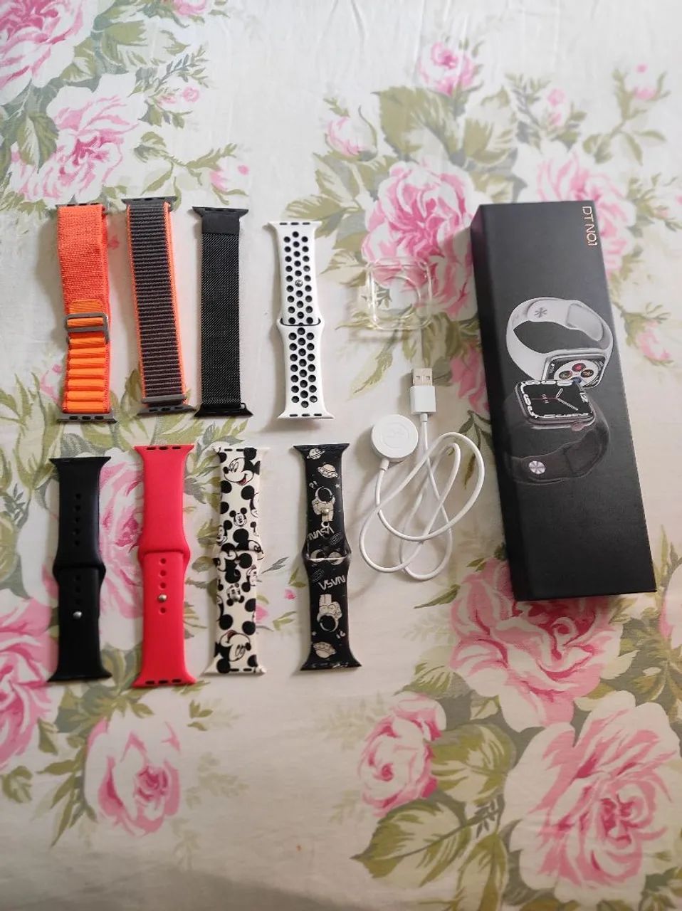 Smartwatch DT 07 - 8 pulseiras - Foto 2