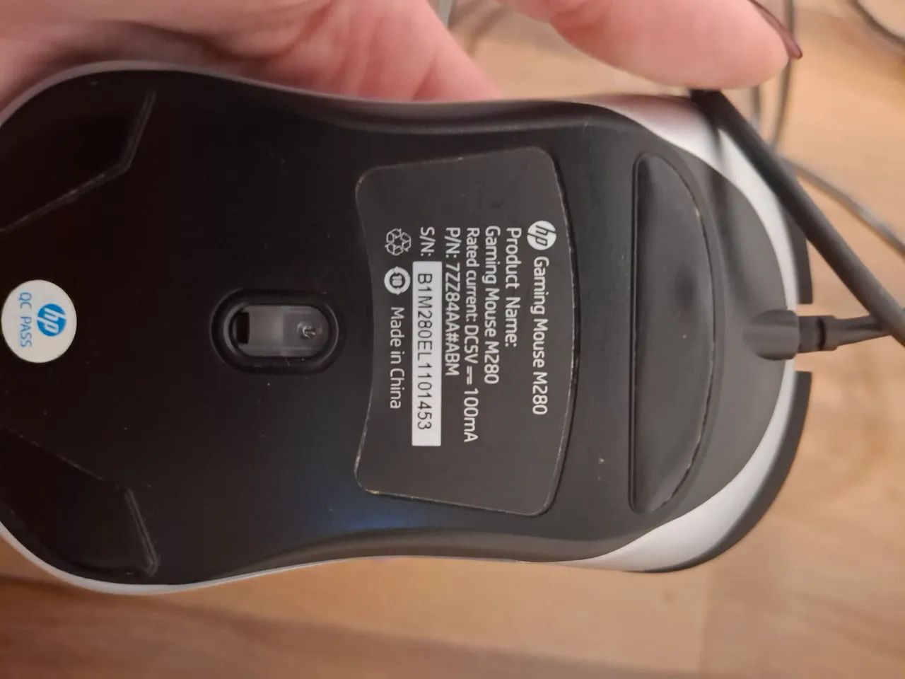 Mouse HP com fio - Preto - Foto 3