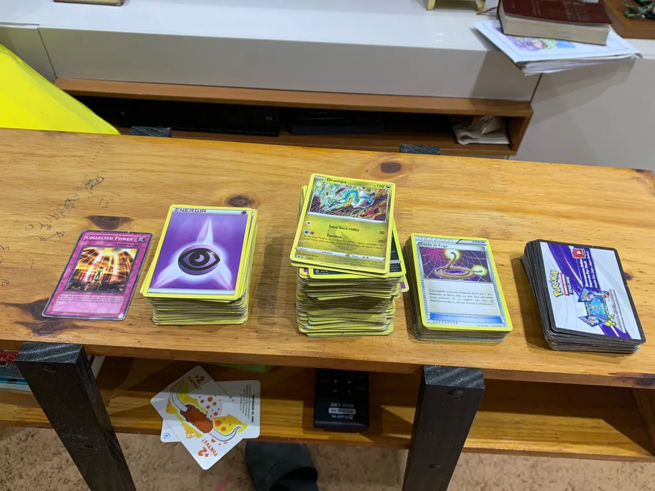 Coleção de Cartas Pokémon e Yu-Gi-Oh!