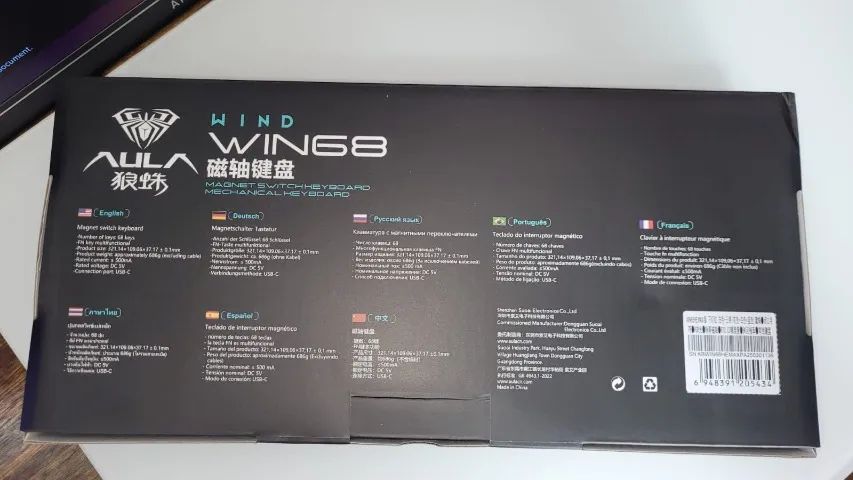 Teclado Magnético Aula Win68 MAX Branco e Azul (NOVO) - Foto 4