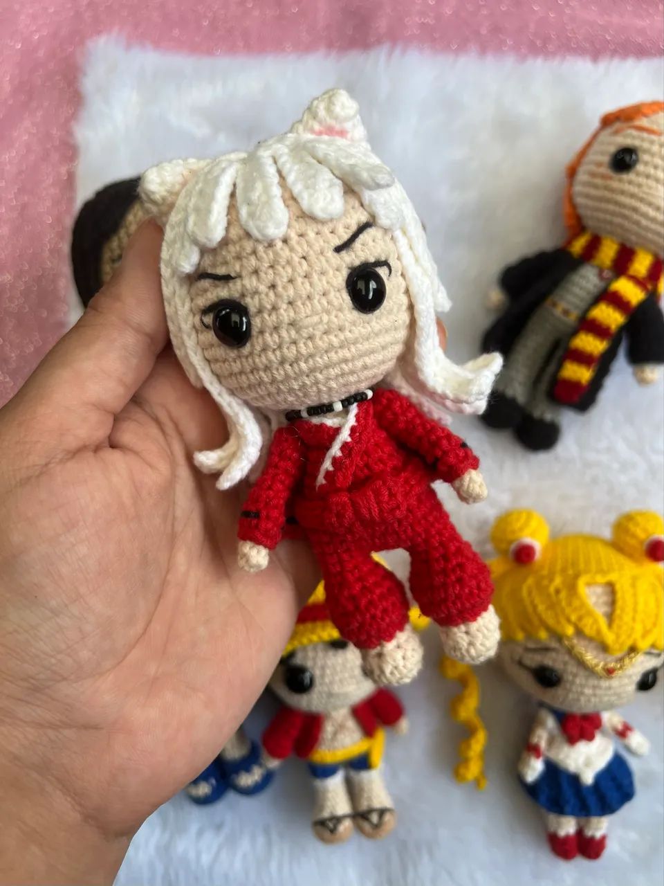 Boneco Inuyasha em amigurumi crochê 