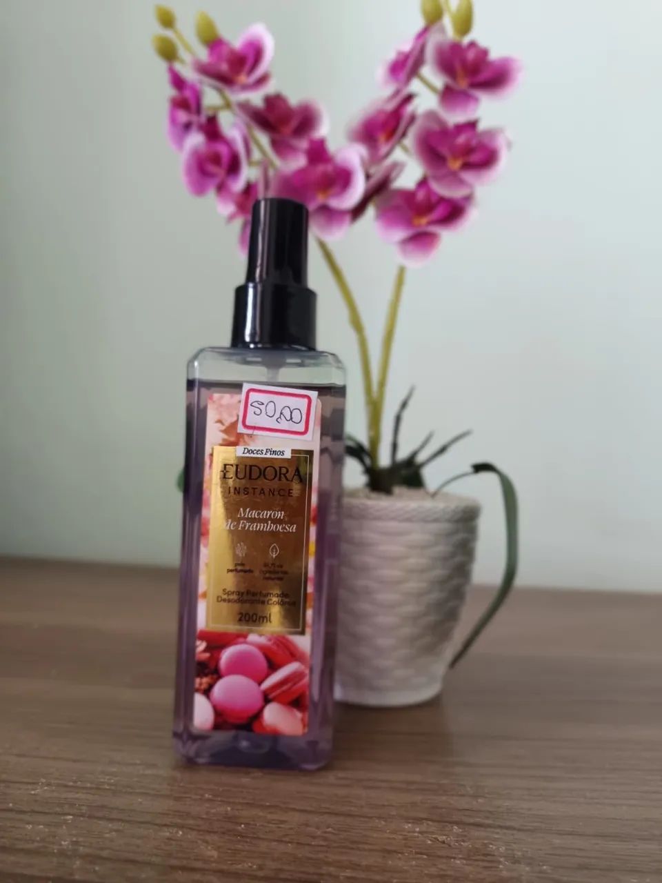 Body splash Eudora Instance Macaron de Framboesa