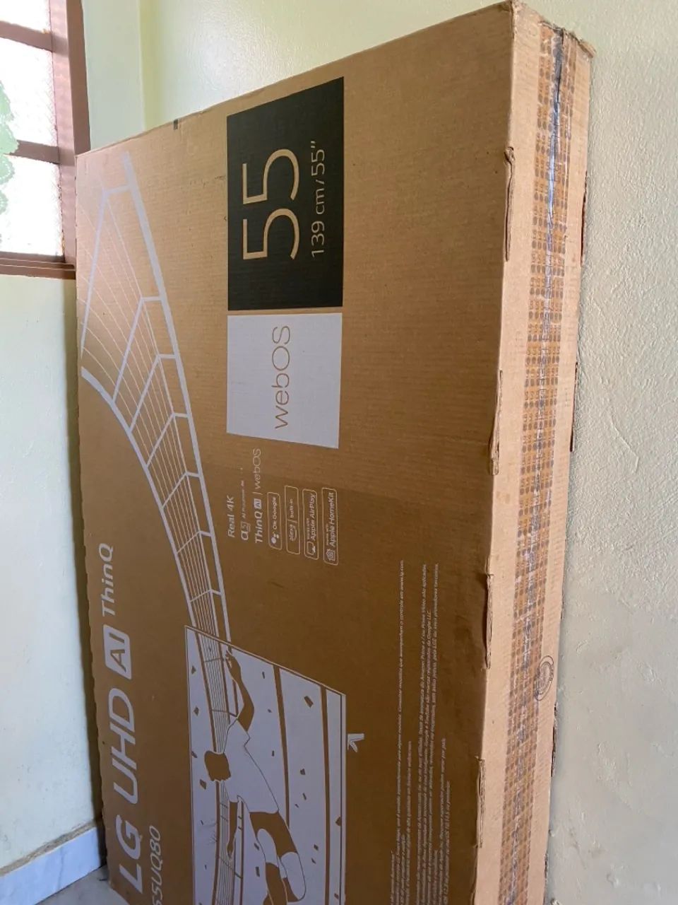TV LG 55 polegadas UHD 4K ThinQ