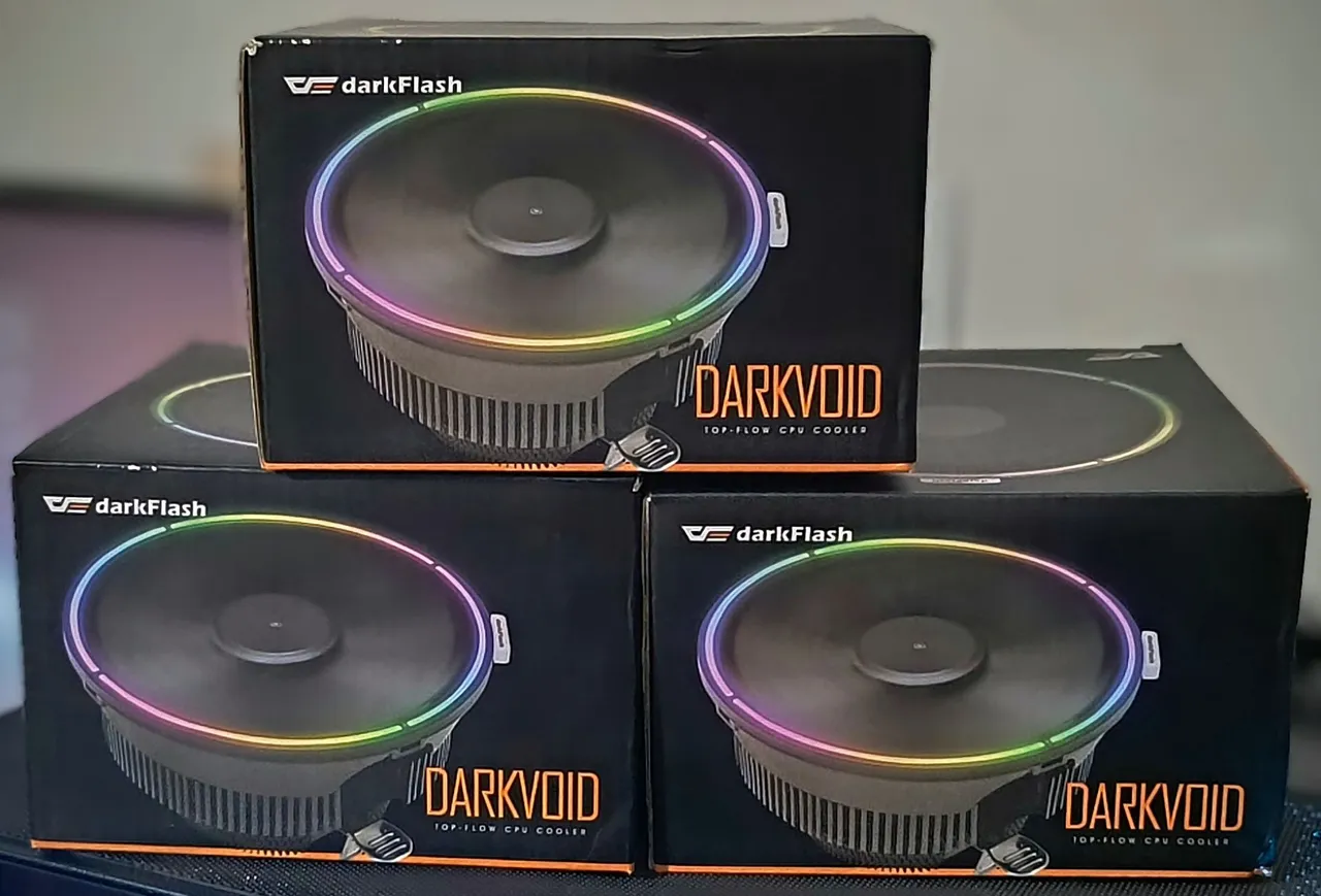 Cooler Para Processador Aigo DarkFlash Darkvoid RGB 125mm