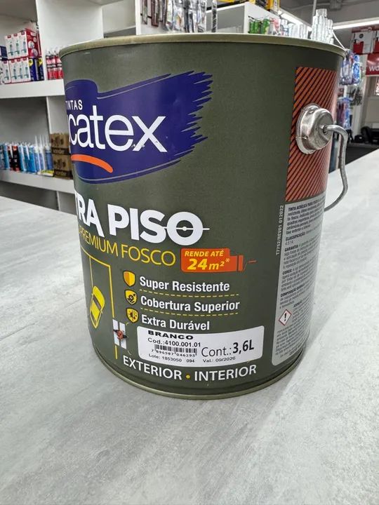 Tinta Acrílica Fosca para Piso 3,6L - EUCATEX 