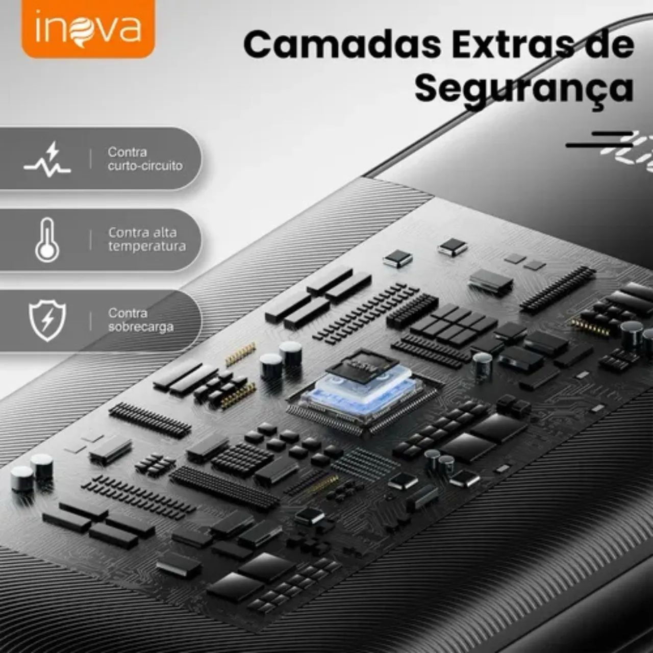 Power Bank 20.000mah super rápido 22.5w turbo com Cabo Tipo C e Lightning Produto Novo - Foto 4