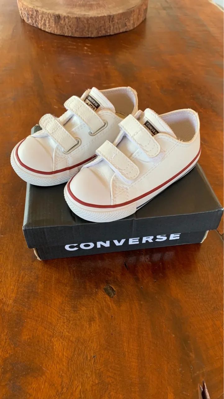 Tênis All All Star Branco Velcro Tênis All Star Converse Branco