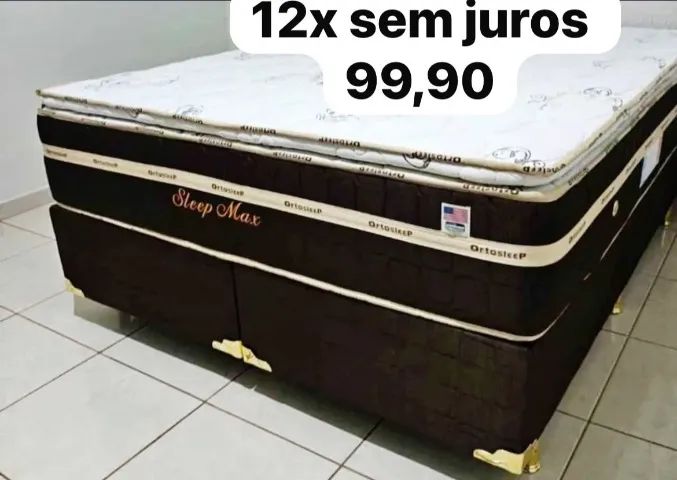 Cama box colchão novos