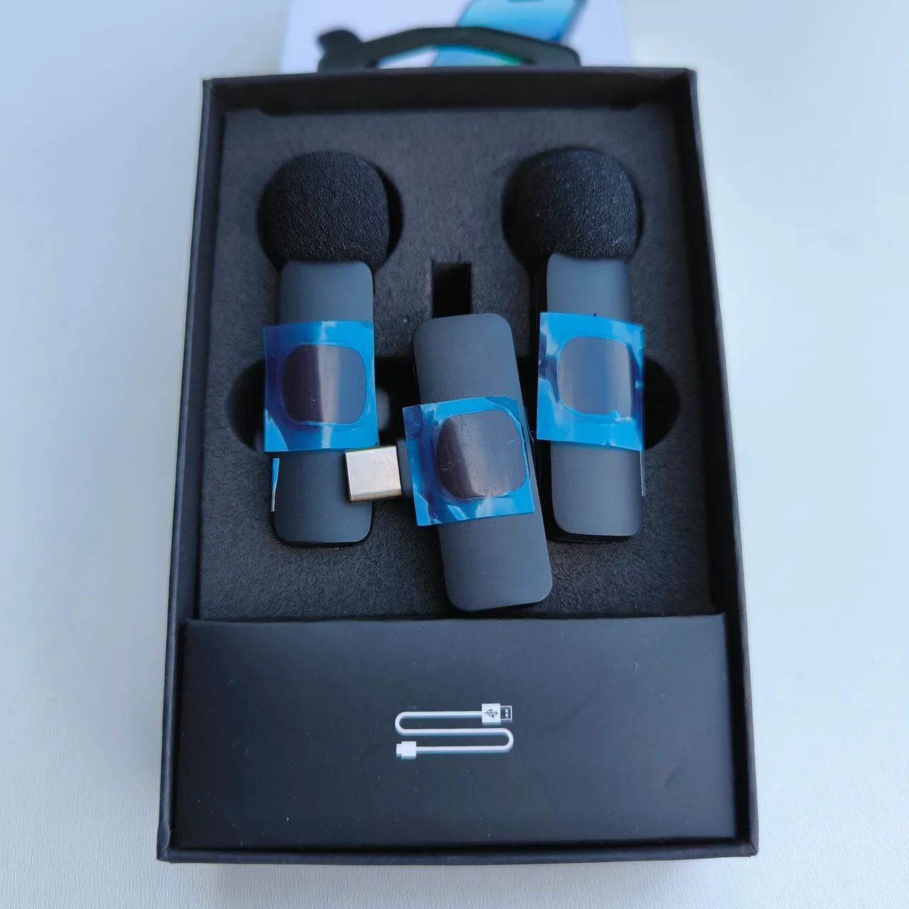 Microfone lapela typo c k9 duplo