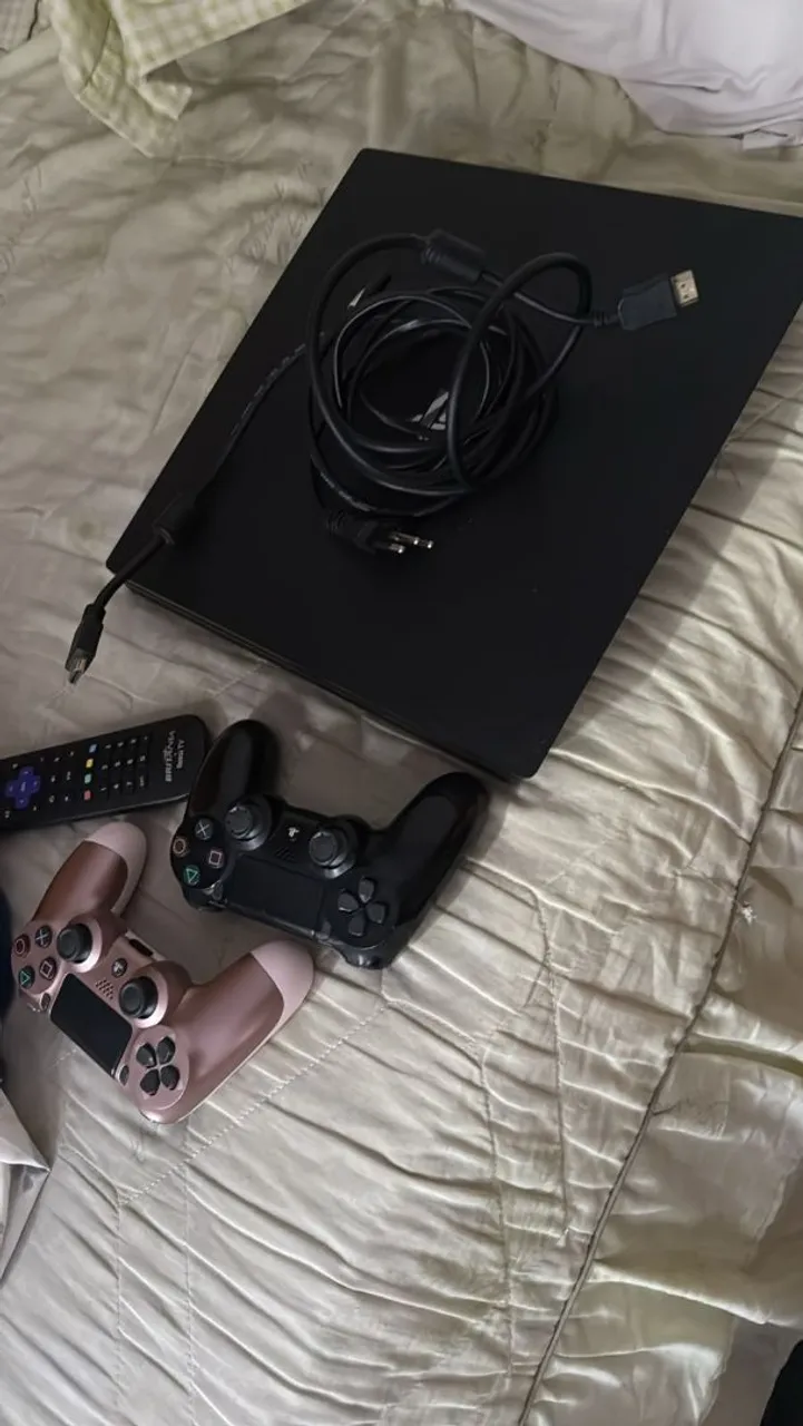 PlayStation 4 pró. Completo - Console + 2 Controles + Cabo