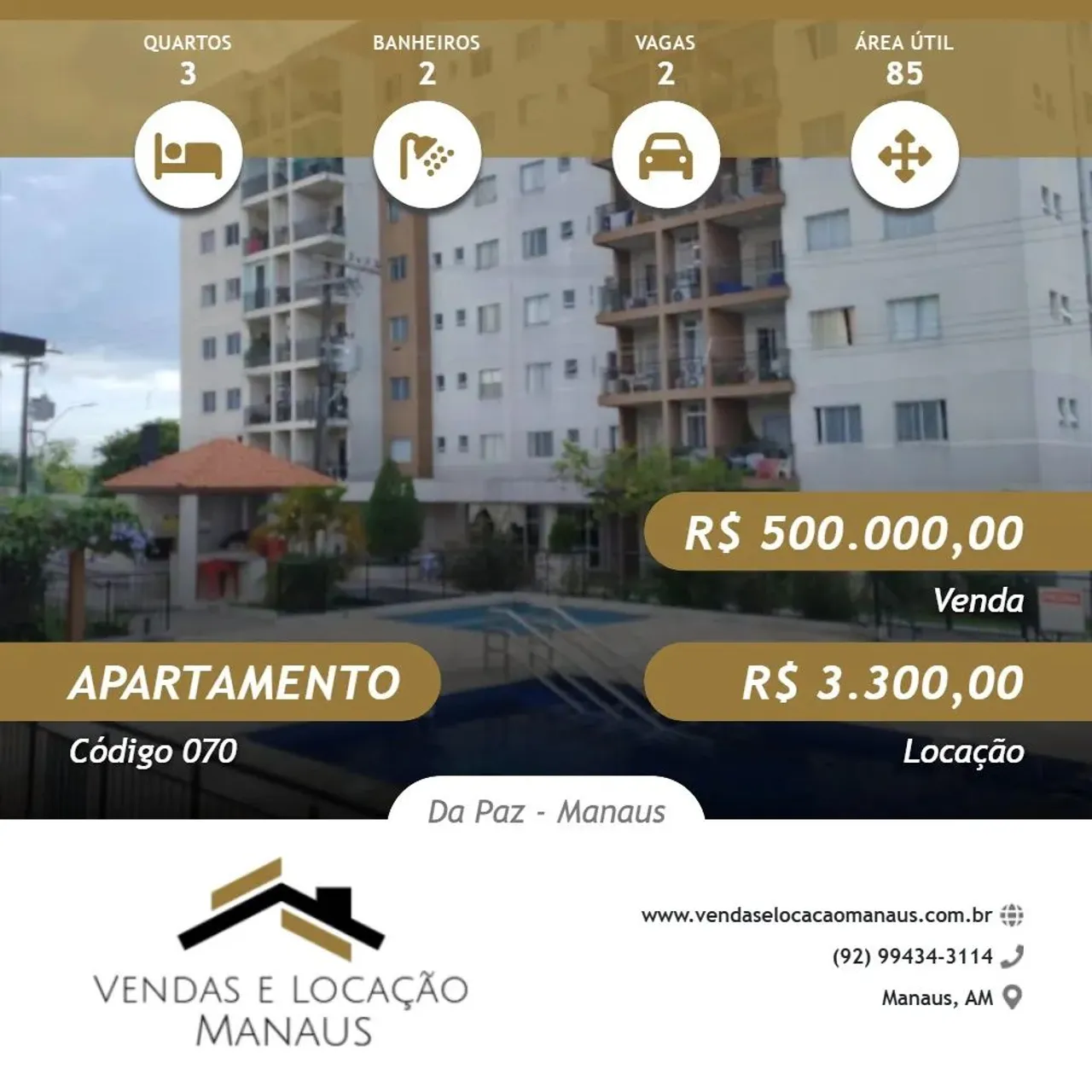 Aluguel R$ 3.300,00 Ou Venda R$ 500.000,00 Residencial Flex Tapajós em Flores