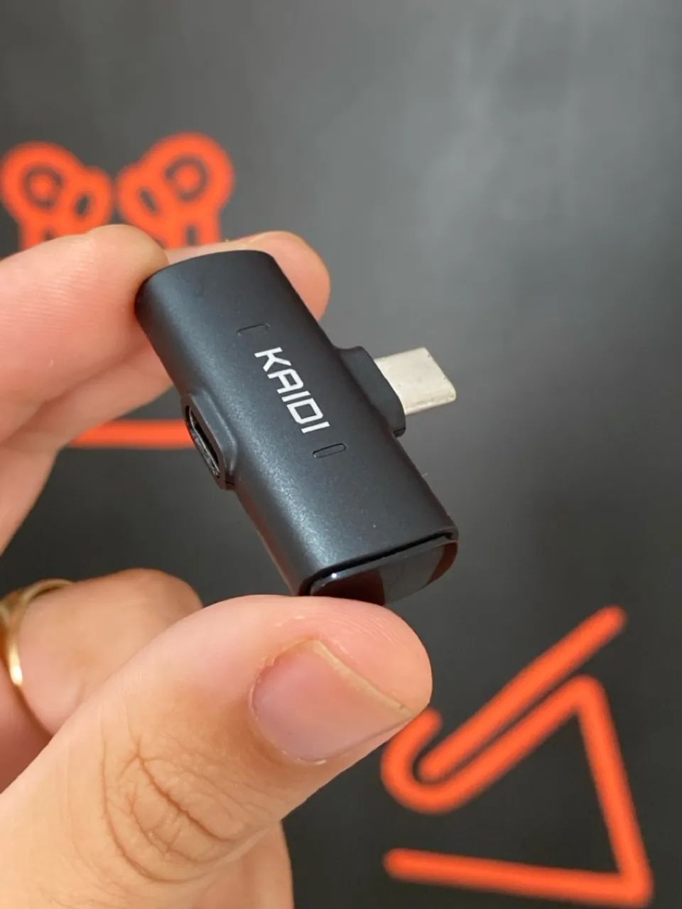 Microfone de Lapela Sem Fio KMF4-C Tipo-C - Foto 6